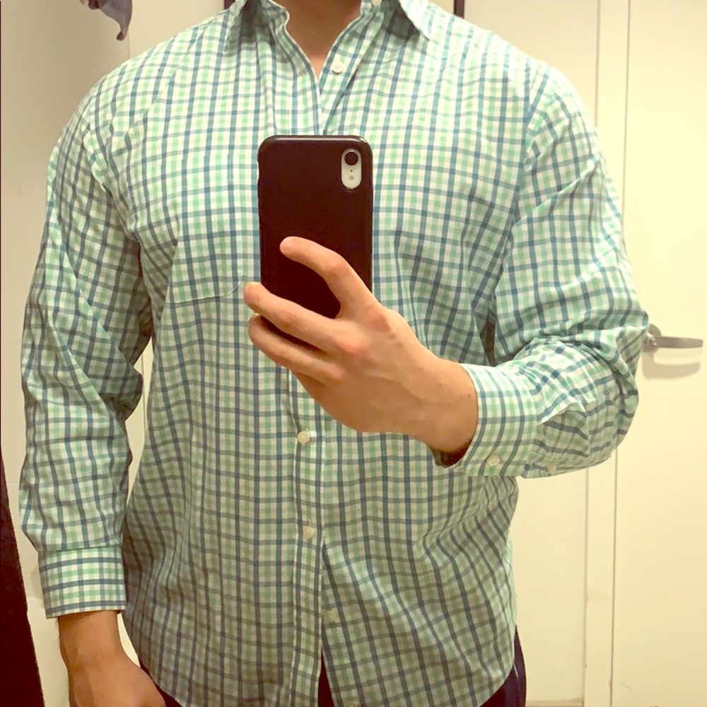 Men’s Large Tailored Stafford Button Down